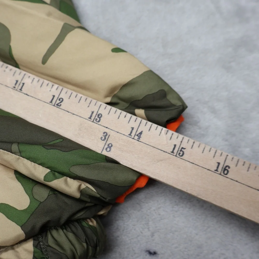 North Face Jacket Kids 4T Camo Reversible Puffer Full Zip Coat Winter Light Pack